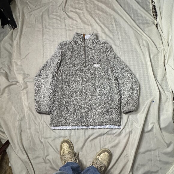 USA Palm Reversible Fleece, light grey/blue, size XS (fits like regular S) - Picture 4 of 4